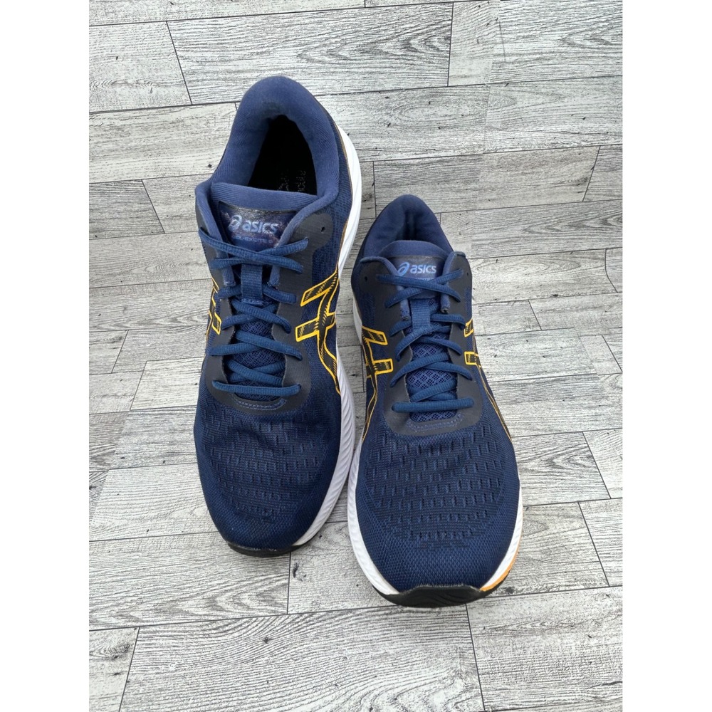 Asics Gel-Excite 8 Men Running Shoes Navy Blue Gold 1011B339 Size 13